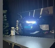 LED-постер у клієнта: Audi на робочому столі