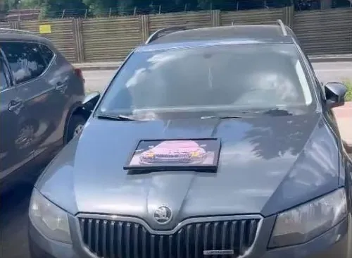 LED-постер у клієнта: Škoda Octavia